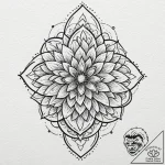 Flower of life pattern (is there, but can be… – tattoo sketch (№1751432515_0, 02.07.2025 05:01) — tattoovalue.net
