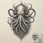 A sketch of the mind flayer, a giant, shadowy… – tattoo sketch (№1751433022_0, 02.07.2025 05:10) — tattoovalue.net