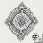 Elements (symbols), artistic tattoo sketch, p… – tattoo sketch (№1751433519_0, 02.07.2025 05:18) — tattoovalue.net