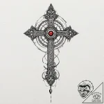 Key, ink illustration for tattoo, linework ta… – tattoo sketch (№1751433773_0, 02.07.2025 05:22) — tattoovalue.net