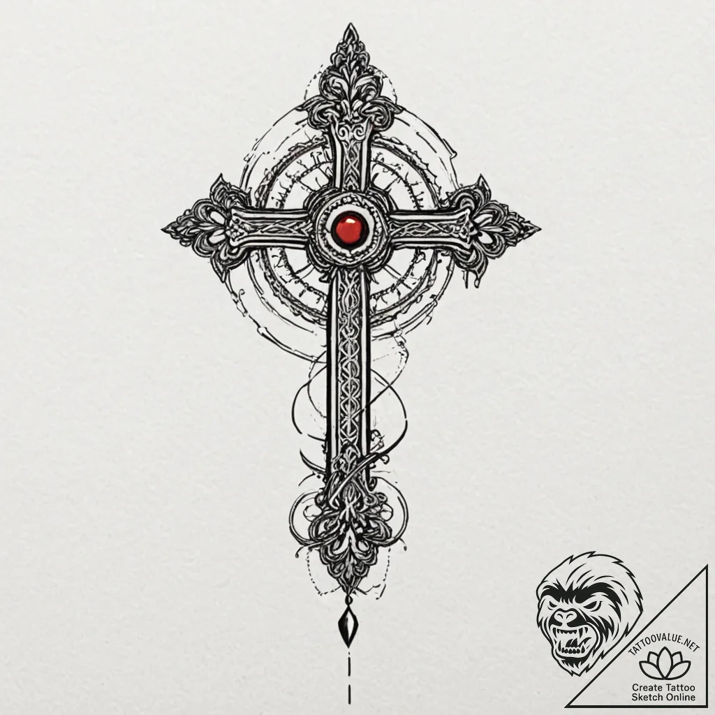 Key, ink illustration for tattoo, linework ta... - tattoo sketch (№1751433773_0, 02.07.2025 05:22) — tattoovalue.net