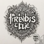 A chicano lettering tattoo of “friends don’t… – tattoo sketch (№1751434524_0, 02.07.2025 05:35) — tattoovalue.net