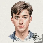 A graphic novel portrait of ferris bueller, f… – tattoo sketch (№1751435810_0, 02.07.2025 05:56) — tattoovalue.net