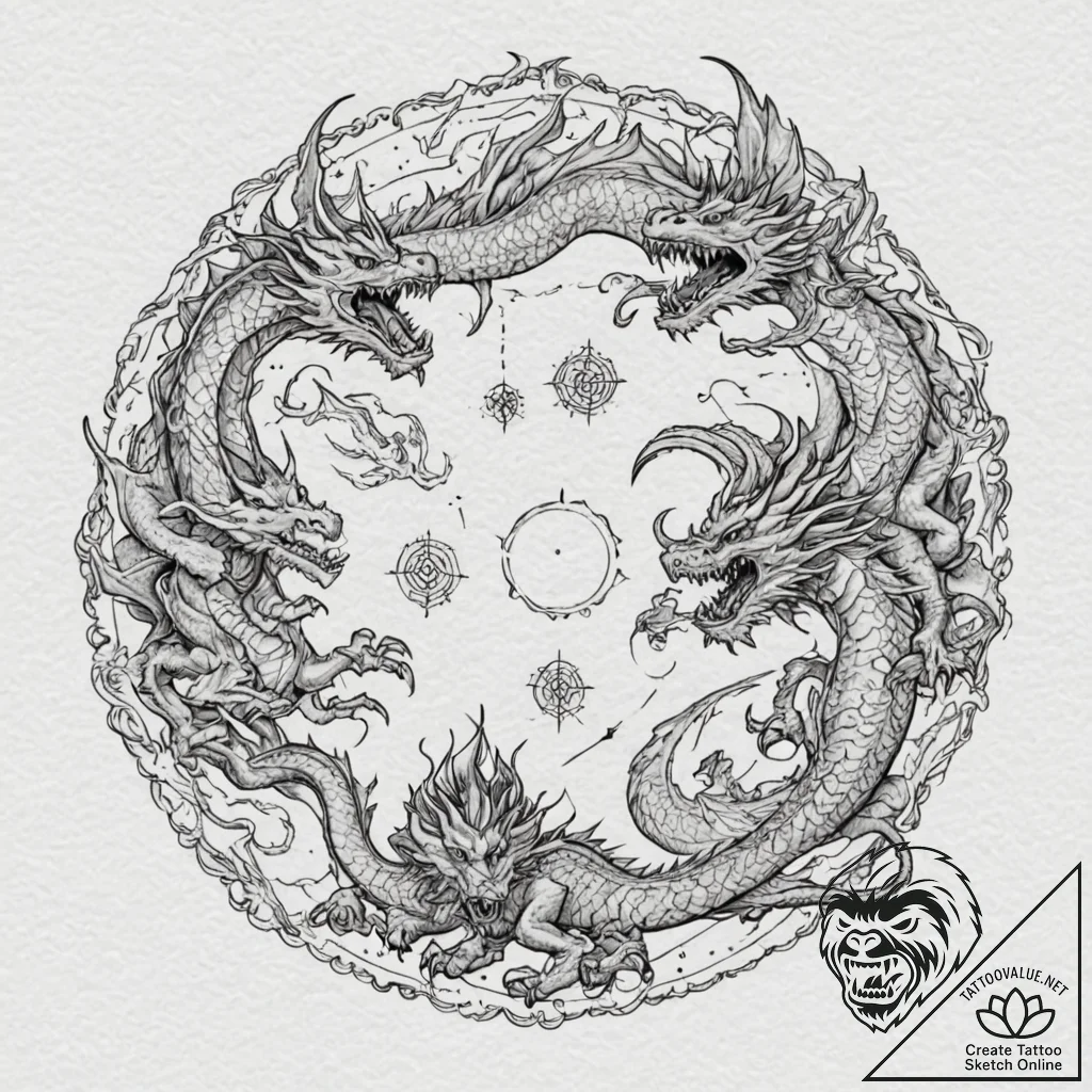 A watercolor sketch of a fantasy world map, w... - tattoo sketch (№1751436314_0, 02.07.2025 06:05) — tattoovalue.net