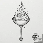 A graphic tattoo of the phrase “there is no s… – tattoo sketch (№1751438077_0, 02.07.2025 06:34) — tattoovalue.net
