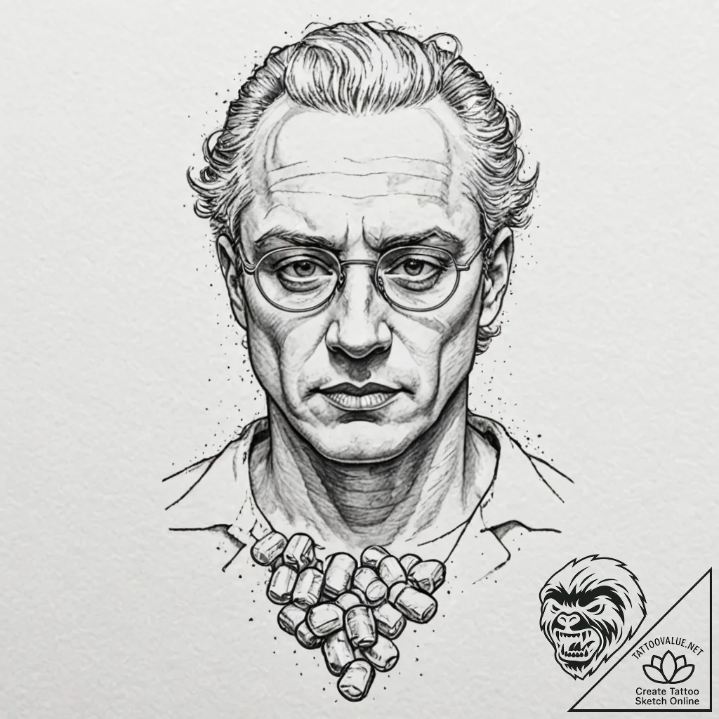 Neo-traditional portrait of morpheus, offerin... - tattoo sketch (№1751438330_0, 02.07.2025 06:38) — tattoovalue.net