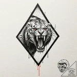118. a linework design of the predator’s tria… – tattoo sketch (№1751438411_0, 02.07.2025 06:40) — tattoovalue.net