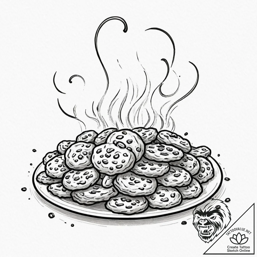 A sketch of the oracle, surrounded by smoke a... - tattoo sketch (№1751439131_0, 02.07.2025 06:52) — tattoovalue.net