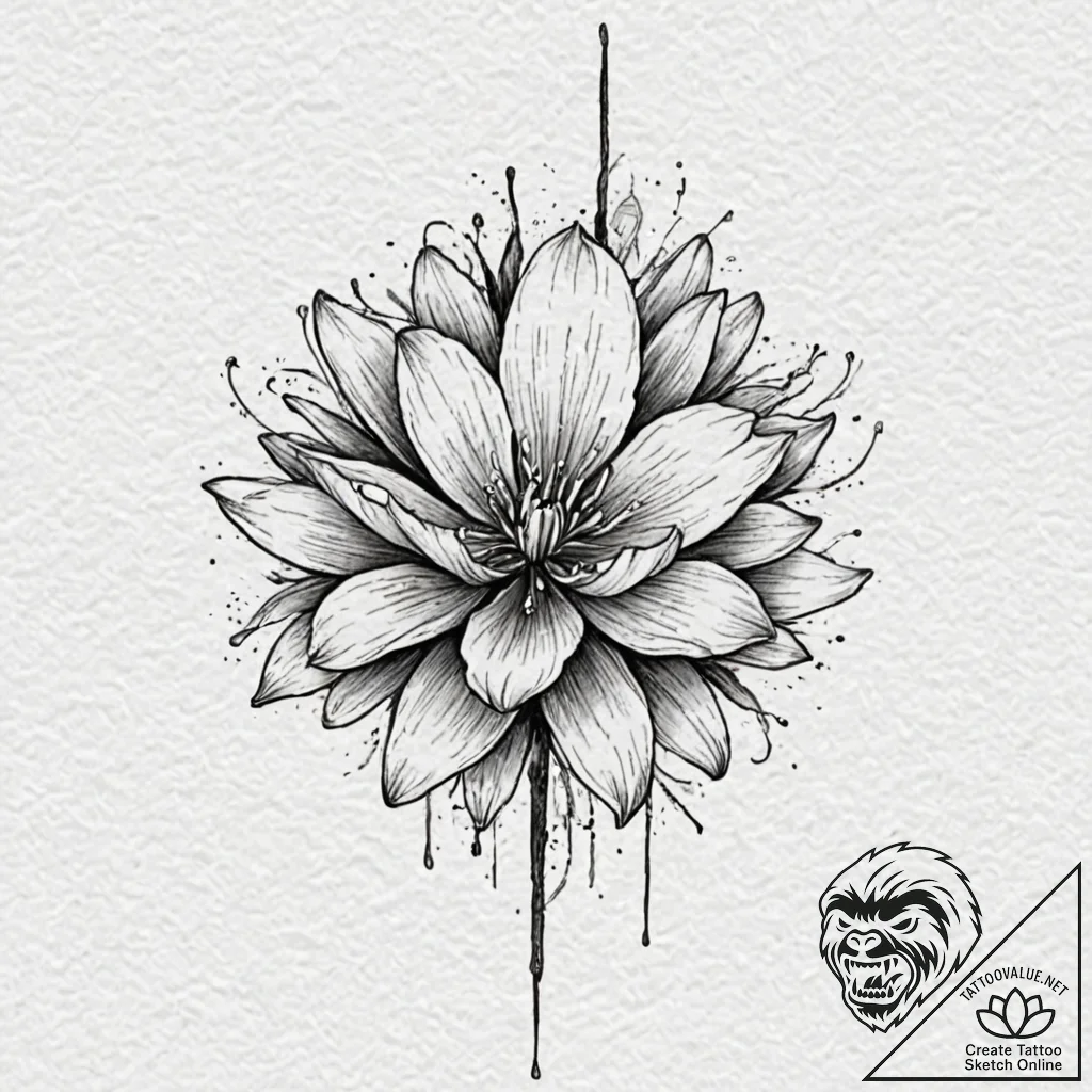 Engraving, tattoo sketch design, no backgroun... - tattoo sketch (№1751439295_0, 02.07.2025 06:54) — tattoovalue.net