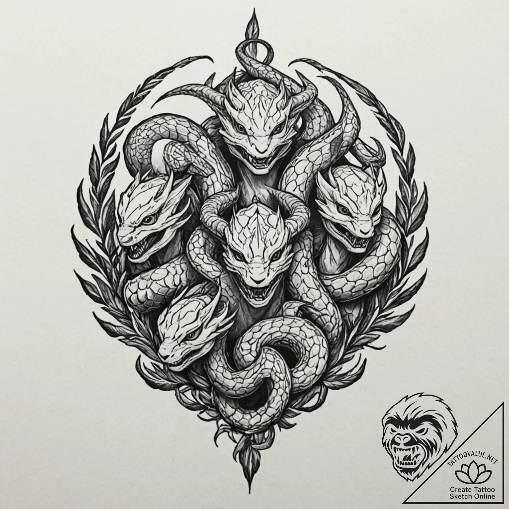 A minimalist tattoo of the five members of th... - tattoo sketch (№1751439968_0, 02.07.2025 07:06) — tattoovalue.net