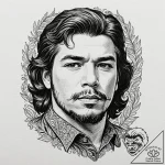 Che guevara, artistic tattoo sketch, highly d… – tattoo sketch (№1751442563_0, 02.07.2025 07:49) — tattoovalue.net