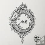 A linework tattoo of a “center for ants?!”,,… – tattoo sketch (№1751443990_0, 02.07.2025 08:13) — tattoovalue.net