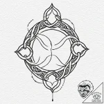 A celtic triskelion (is there, but can be mad… – tattoo sketch (№1751445577_0, 02.07.2025 08:39) — tattoovalue.net