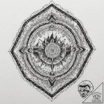 A trash polka tattoo of sukuna’s domain expan… – tattoo sketch (№1751446168_0, 02.07.2025 08:49) — tattoovalue.net