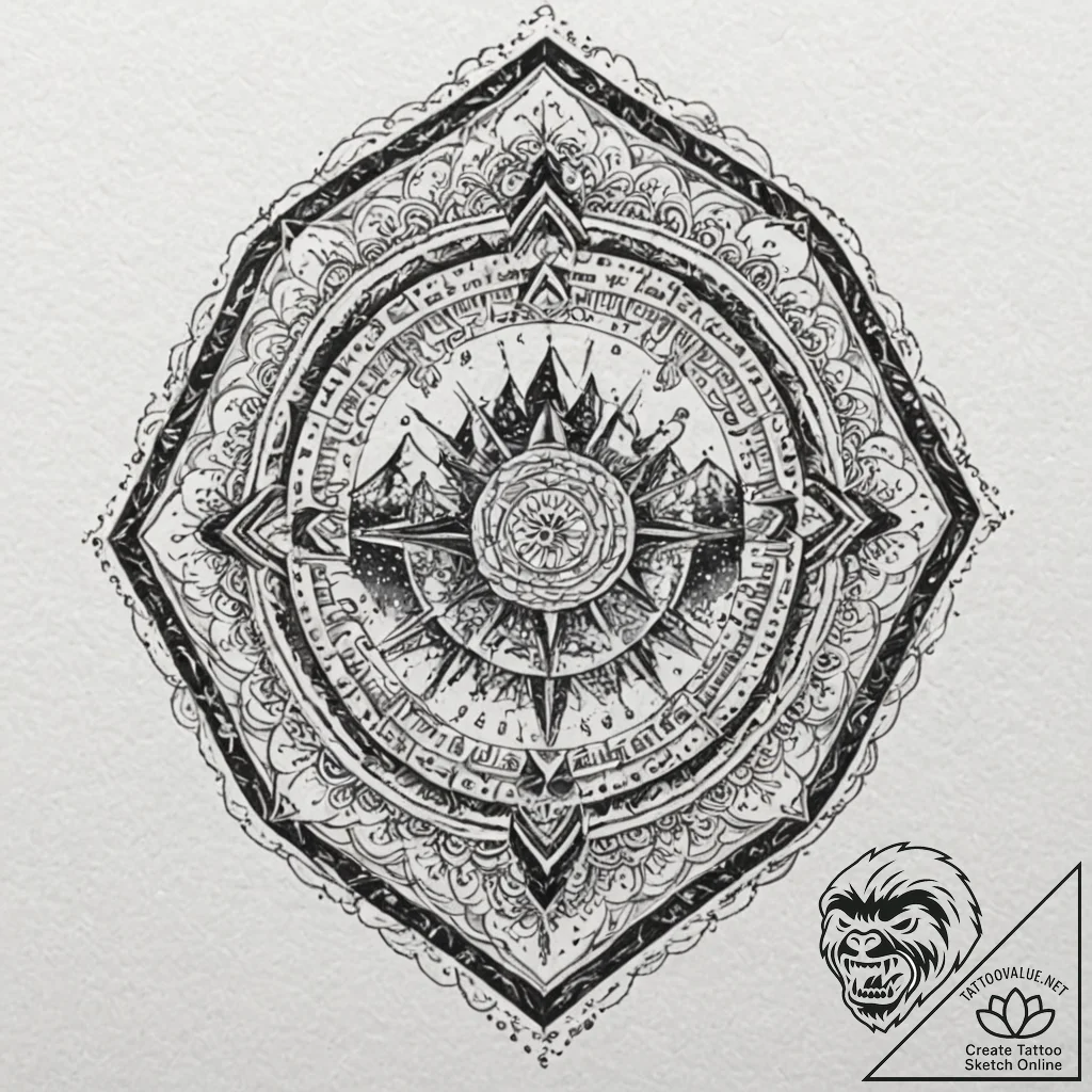 A trash polka tattoo of sukuna's domain expan... - tattoo sketch (№1751446168_0, 02.07.2025 08:49) — tattoovalue.net