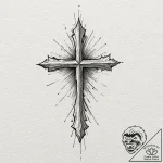 Tricsel, ink illustration for tattoo, minimal… – tattoo sketch (№1751446413_0, 02.07.2025 08:53) — tattoovalue.net