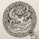 Minotaur in a labyrinth (the scene), tattoo l… – tattoo sketch (№1751446505_0, 02.07.2025 08:55) — tattoovalue.net