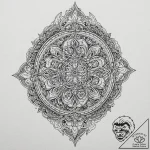 Ninja, tattoo flash sheet design, clear image… – tattoo sketch (№1751447339_0, 02.07.2025 09:08) — tattoovalue.net