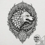 The sigils from game of thrones (e.g., stark… – tattoo sketch (№1751447422_0, 02.07.2025 09:10) — tattoovalue.net
