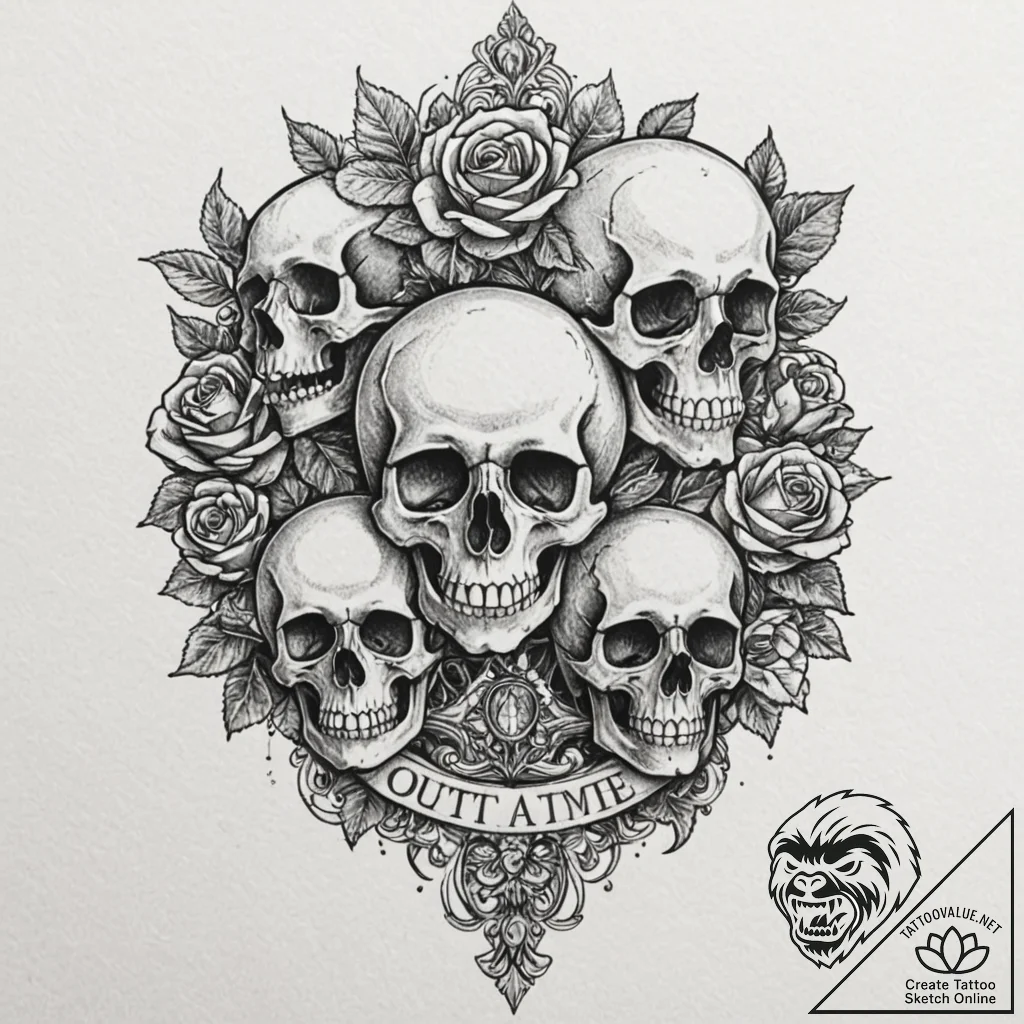 A linework tattoo of the "outatime" license p... - tattoo sketch (№1751448012_0, 02.07.2025 09:20) — tattoovalue.net