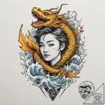 A trash polka portrait of joffrey baratheon,… – tattoo sketch (№1751448857_0, 02.07.2025 09:34) — tattoovalue.net