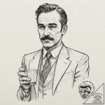 A graphic novel portrait of daniel plainview… – tattoo sketch (№1751450191_0, 02.07.2025 09:56) — tattoovalue.net