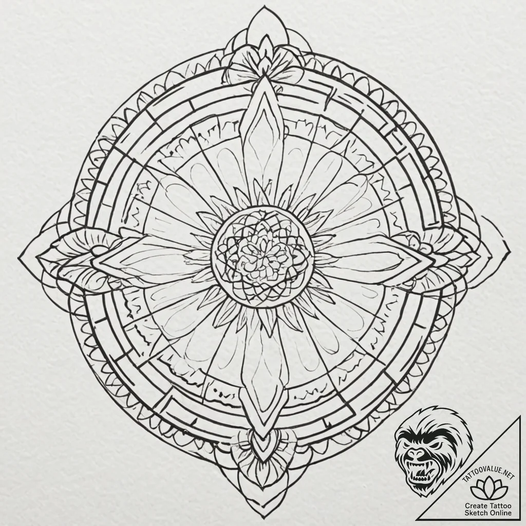 A sketch of the final scene from the usual su... - tattoo sketch (№1751451024_0, 02.07.2025 10:10) — tattoovalue.net