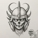 A neo-traditional tattoo of the nilfgaardian… – tattoo sketch (№1751451270_0, 02.07.2025 10:14) — tattoovalue.net