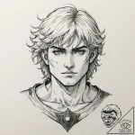 A neo-traditional portrait of griffith from b… – tattoo sketch (№1751451851_0, 02.07.2025 10:24) — tattoovalue.net