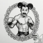 A graphic novel style tattoo of mickey o’neil… – tattoo sketch (№1751453111_0, 02.07.2025 10:45) — tattoovalue.net