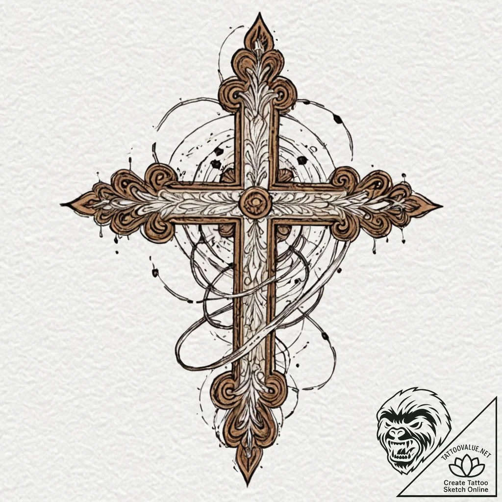 Twins, tattoo line art, sepia tone sketch, vi... - tattoo sketch (№1751453782_0, 02.07.2025 10:56) — tattoovalue.net
