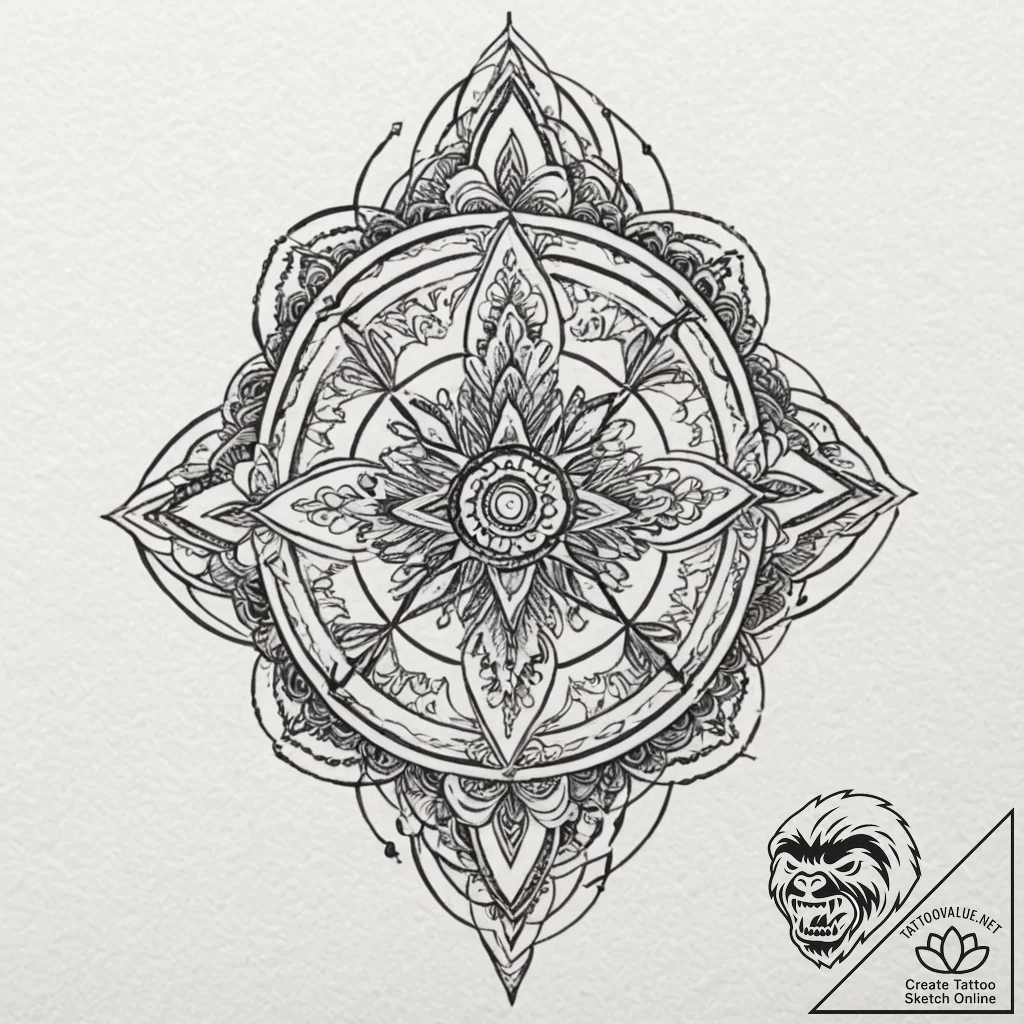 A sketch of the two shirts, one inside the ot... - tattoo sketch (№1751454287_0, 02.07.2025 11:04) — tattoovalue.net