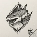 A neo-traditional tattoo of a vampire from 30… – tattoo sketch (№1751454615_0, 02.07.2025 11:10) — tattoovalue.net