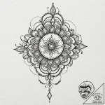 Beads, tattoo flash sheet design, fine lines,… – tattoo sketch (№1751455327_0, 02.07.2025 11:22) — tattoovalue.net