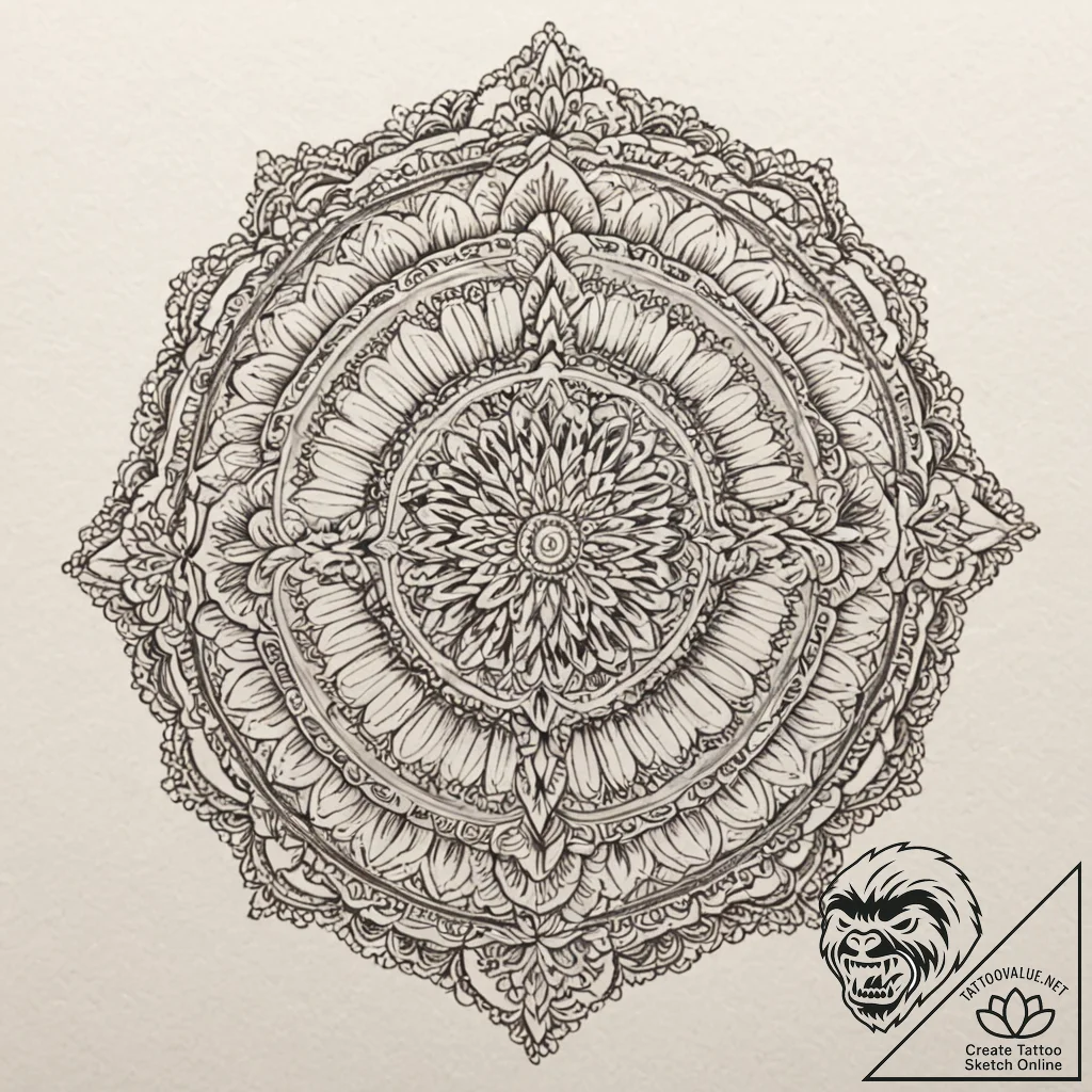 A sketch of the final, chilling photograph at... - tattoo sketch (№1751455745_0, 02.07.2025 11:29) — tattoovalue.net