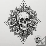 A trash polka composition of project mayhem’s… – tattoo sketch (№1751456491_0, 02.07.2025 11:41) — tattoovalue.net