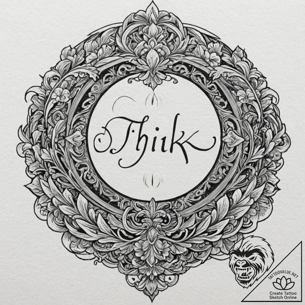A chicano lettering tattoo "i think this just... - tattoo sketch (№1751457281_0, 02.07.2025 11:54) — tattoovalue.net