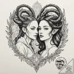 A neo-traditional tattoo of ofelia from pan’s… – tattoo sketch (№1751457363_0, 02.07.2025 11:56) — tattoovalue.net