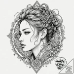 A sketch of itadori yuji with sukuna’s markin… – tattoo sketch (№1751458541_0, 02.07.2025 12:15) — tattoovalue.net