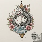 Triad (symbol), ink illustration for tattoo,… – tattoo sketch (№1751458623_0, 02.07.2025 12:17) — tattoovalue.net