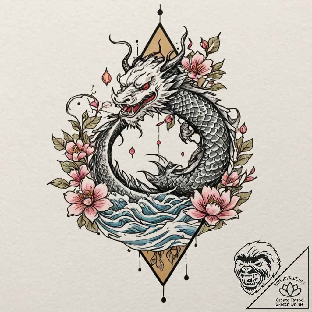 Triad (symbol), ink illustration for tattoo,... - tattoo sketch (№1751458623_0, 02.07.2025 12:17) — tattoovalue.net