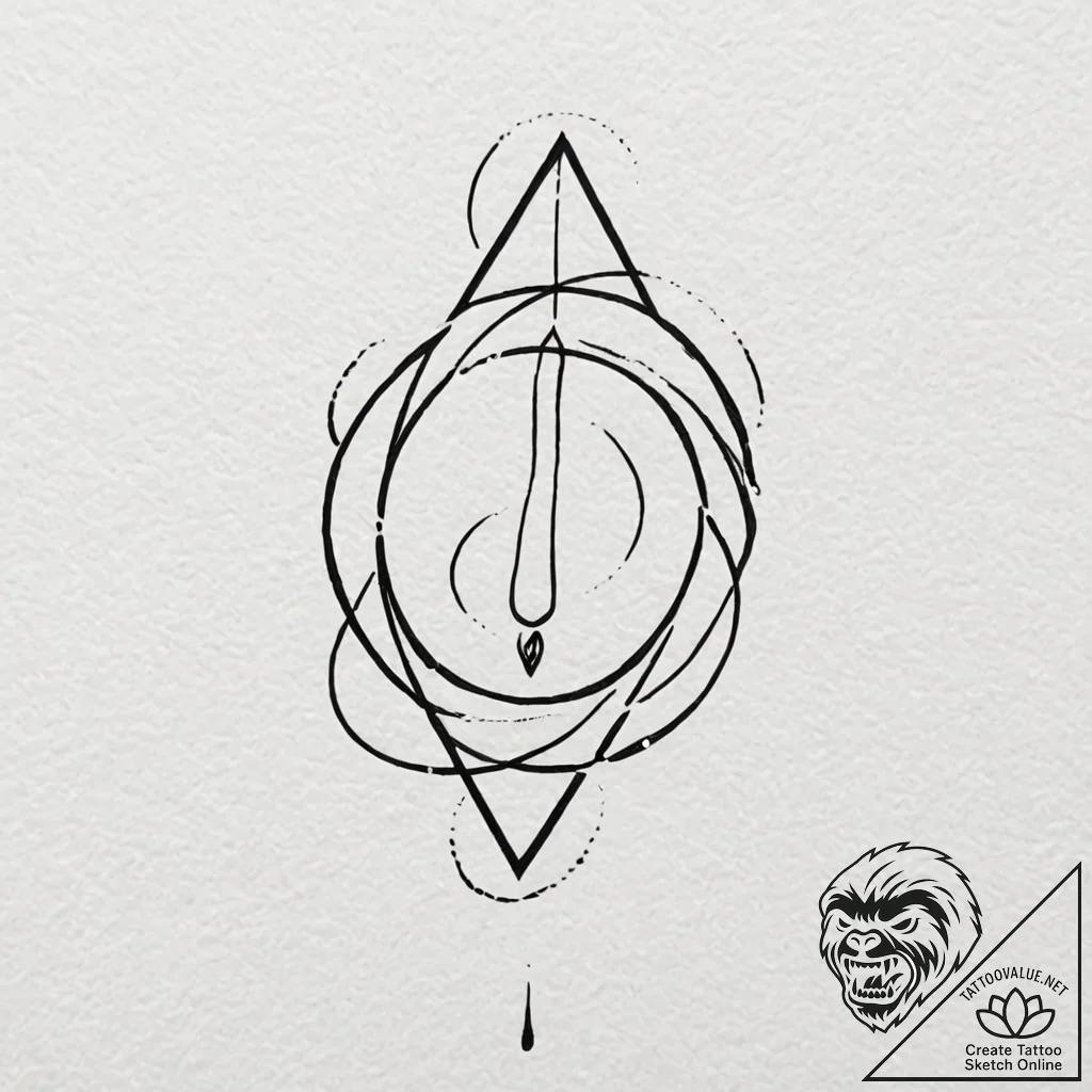 41. linework tattoo of the jedi order symbol,... - tattoo sketch (№1751458704_0, 02.07.2025 12:18) — tattoovalue.net