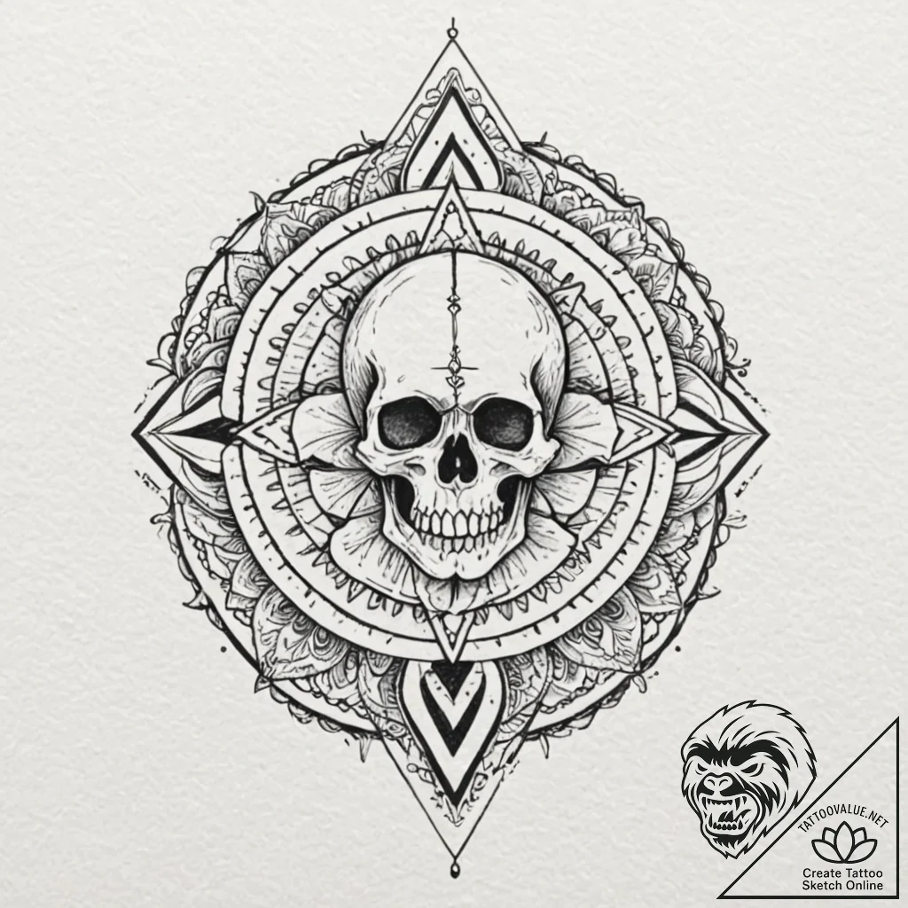 Tattoo design, a tank's tread mark, the patte... - tattoo sketch (№1751470706_0, 02.07.2025 15:38) — tattoovalue.net