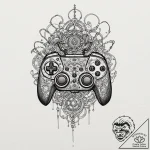 Tattoo design, the controller of a drone, the… – tattoo sketch (№1751471279_0, 02.07.2025 15:47) — tattoovalue.net