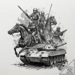 Tattoo design, the four horsemen of the apoca… – tattoo sketch (№1751473612_0, 02.07.2025 16:26) — tattoovalue.net