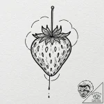 Tattoo design, handpoke style, a tiny cartoon… – tattoo sketch (№1751473776_0, 02.07.2025 16:29) — tattoovalue.net