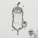 Tattoo design, handpoke style, a loading bar… – tattoo sketch (№1751473857_0, 02.07.2025 16:30) — tattoovalue.net