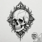 Tattoo design, a tank’s tread mark, the patte… – tattoo sketch (№1751474266_0, 02.07.2025 16:37) — tattoovalue.net