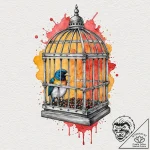 Tattoo design, a cage made of search bars, tr… – tattoo sketch (№1751474676_0, 02.07.2025 16:44) — tattoovalue.net