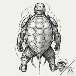 Tattoo design, a soldier’s back, loaded with… – tattoo sketch (№1751475586_0, 02.07.2025 16:59) — tattoovalue.net